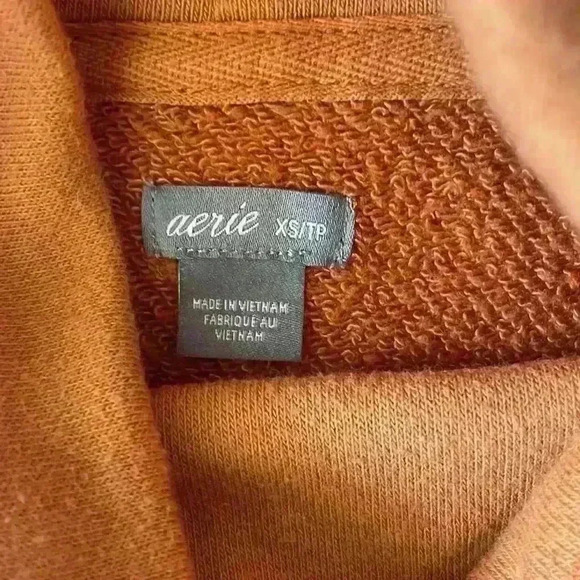 aerie cozy turtleneck long sleeve fleece sweatshirt XS - Picture 4 of 5